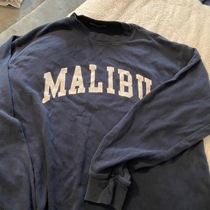Malibu navy long sleeve oversized